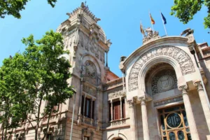 Fachada de la Audiencia Provincial de Barcelona